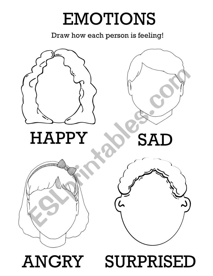 Emotions/Feelings - draw the faces