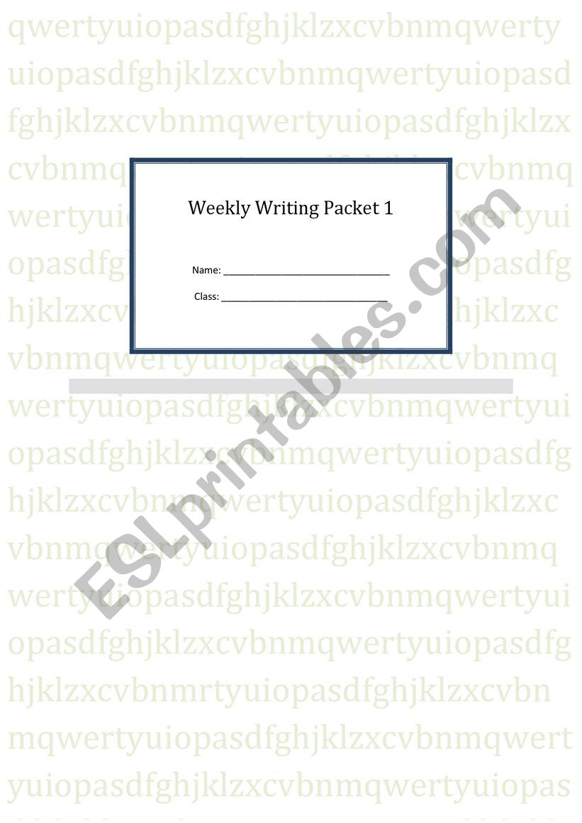 DESCRIPTIVE WRITING worksheet