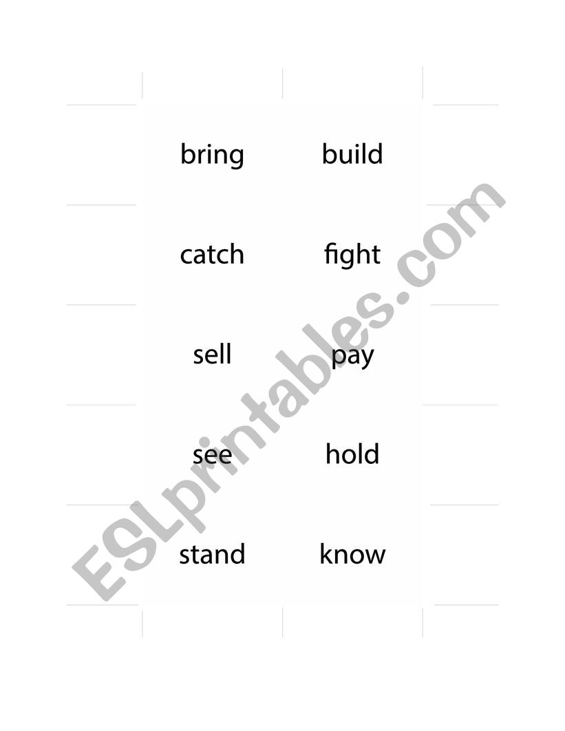 past participle playing cards part 1
