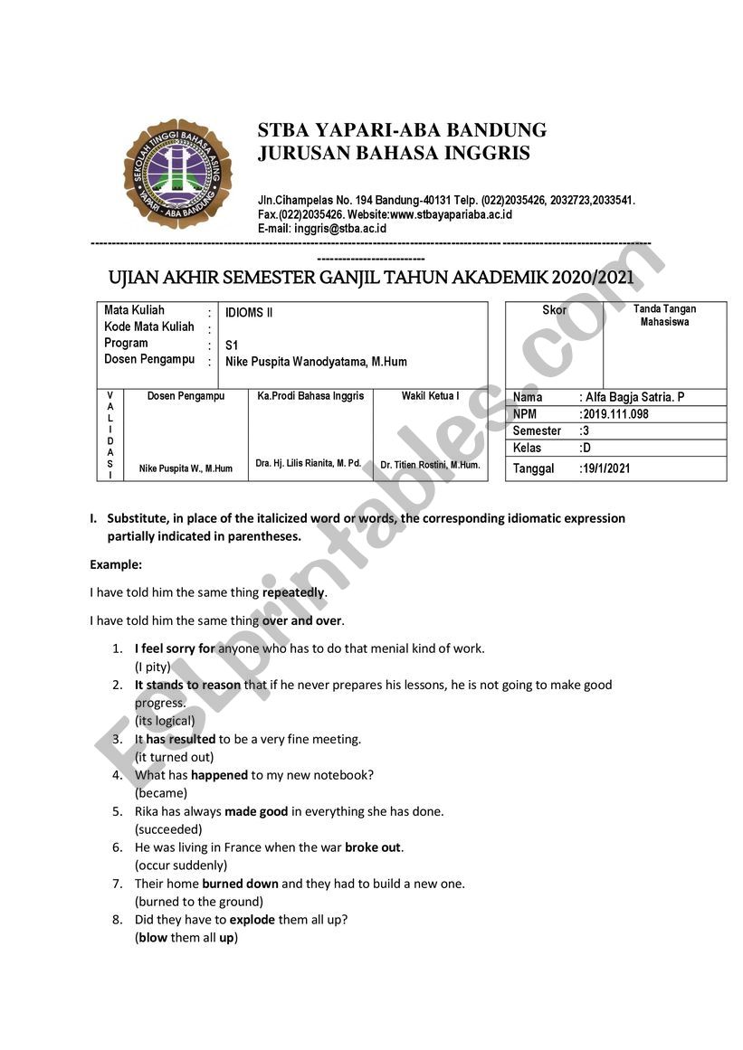 uas worksheet