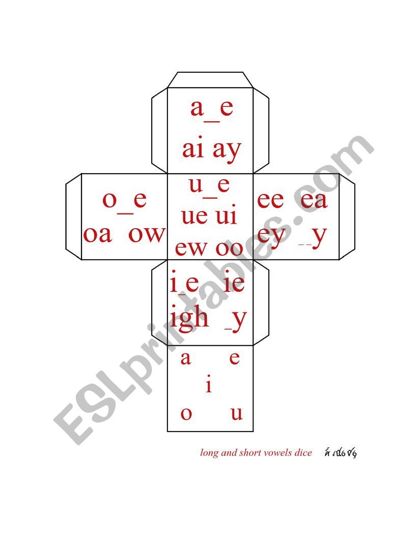 dice- short and long vowels mix