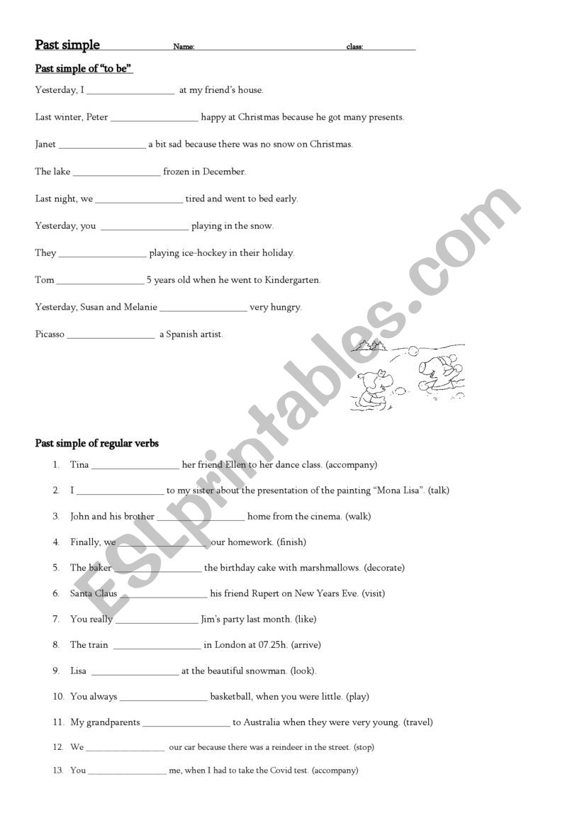 simple past exercises worksheet