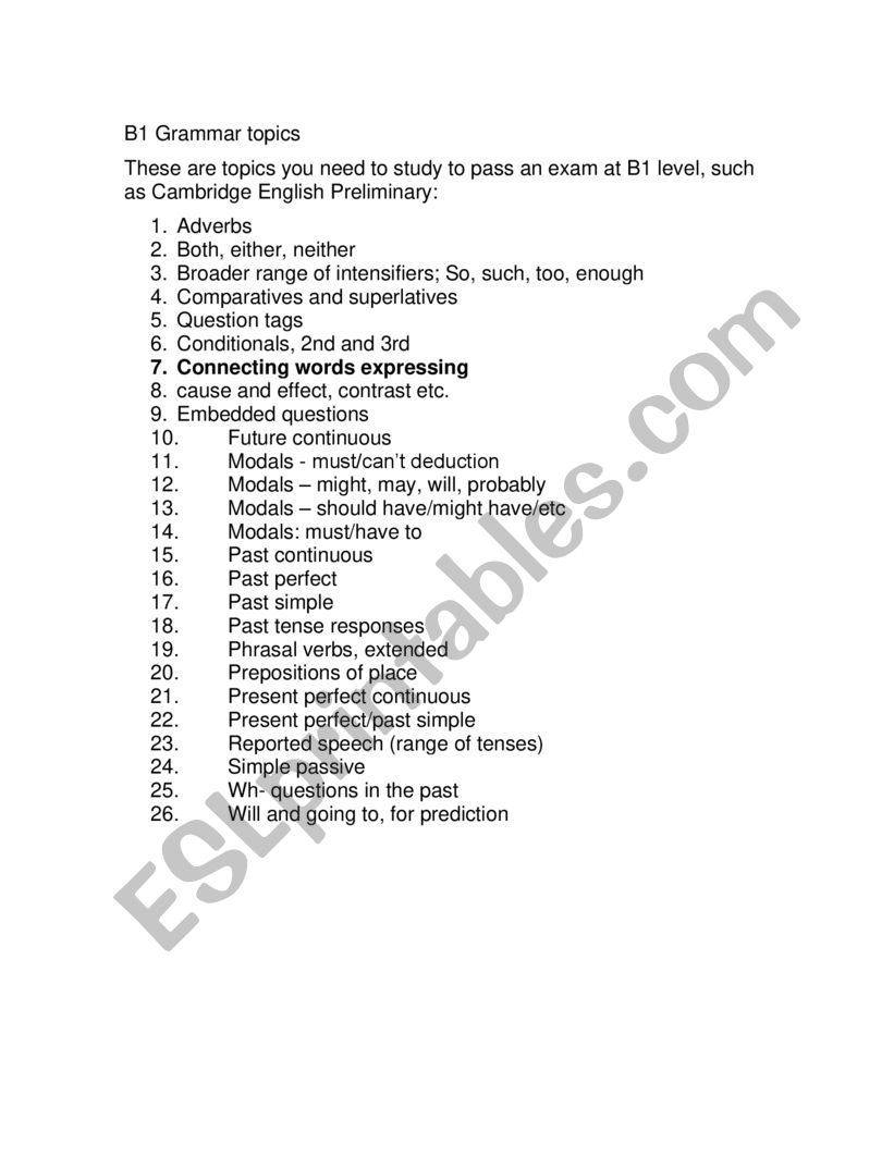 Objectives worksheet