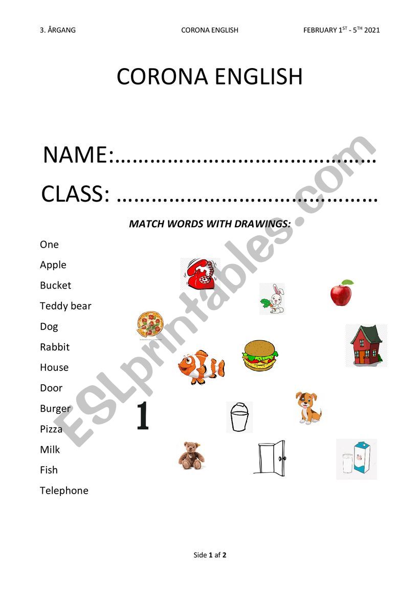 WORKING WITH WORDS worksheet