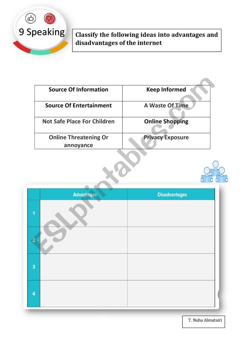 Speaking worksheet