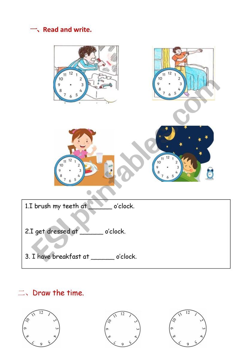 time worksheet worksheet