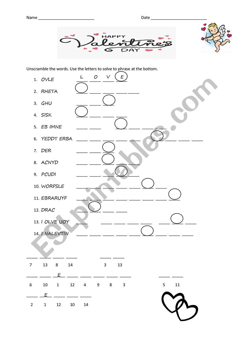 Dont go breaking my heart worksheet