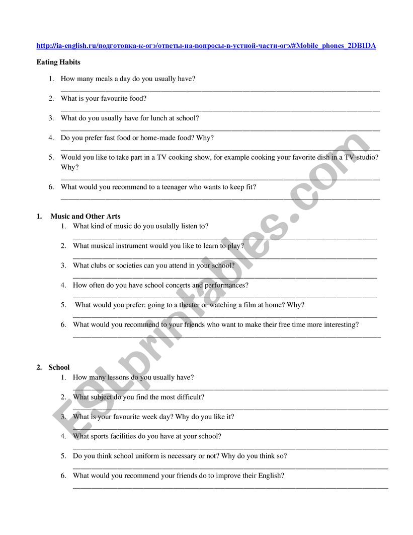 Oge worksheet