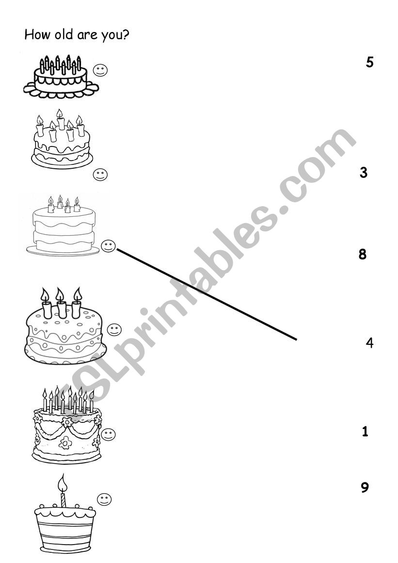 How Old Are You ESL Worksheet By Lilianengteacher