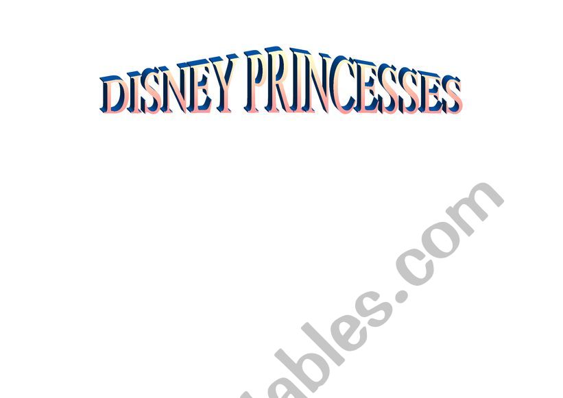 Disney Princesses worksheet