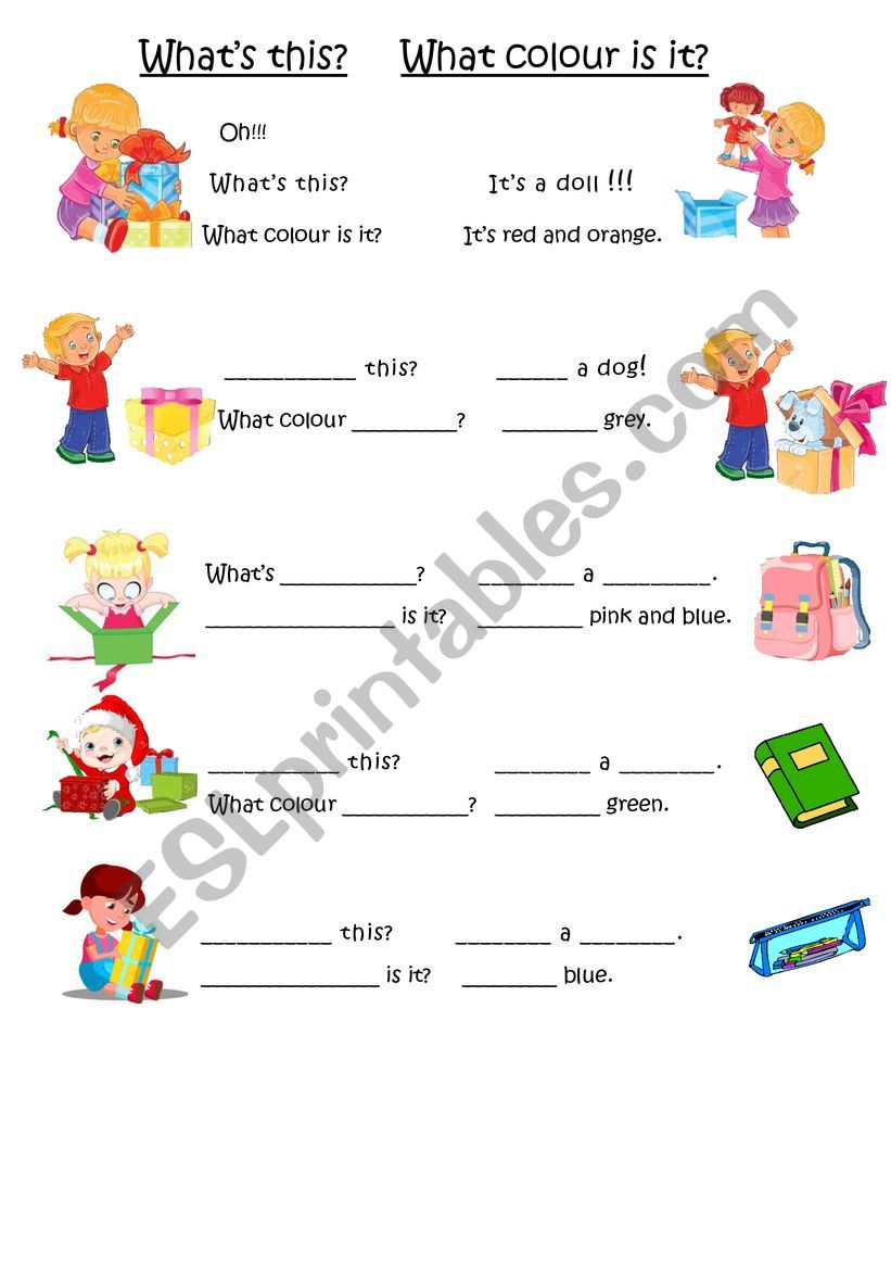 What�s this - What colour worksheet