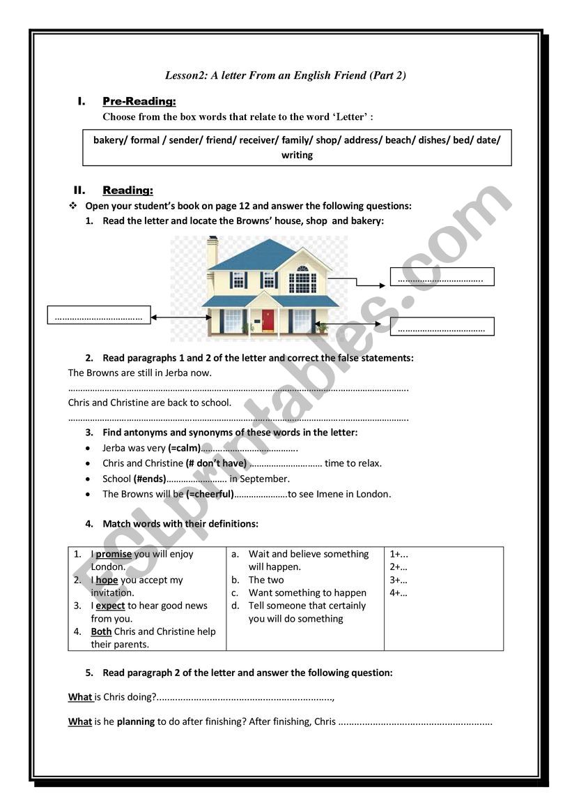 a-letter-from-an-english-friend-esl-worksheet-by-fedy