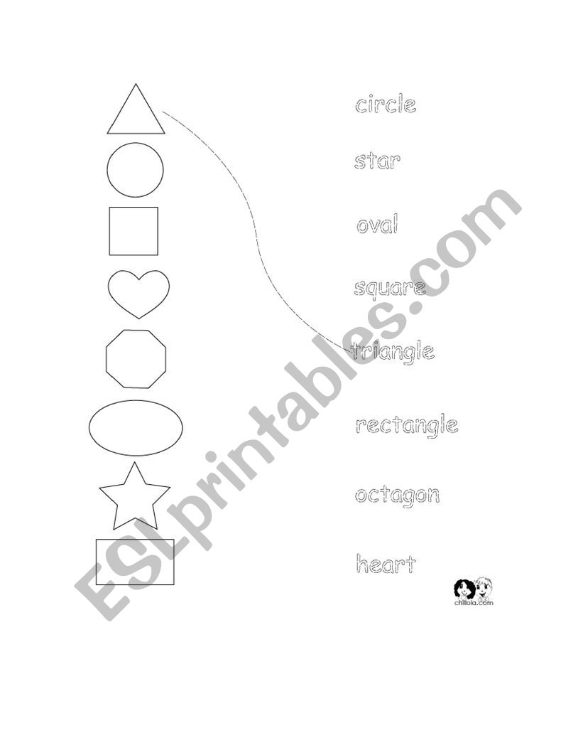 Shapes match worksheet