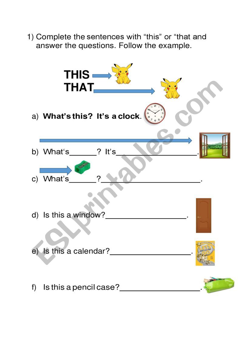 This or that? worksheet