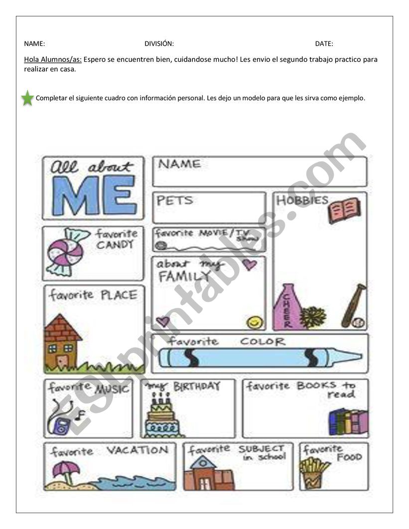 TEXTO worksheet