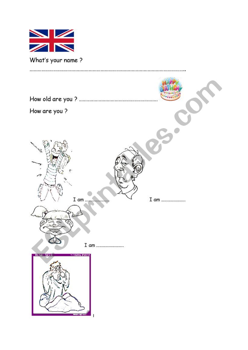 How are you ? worksheet