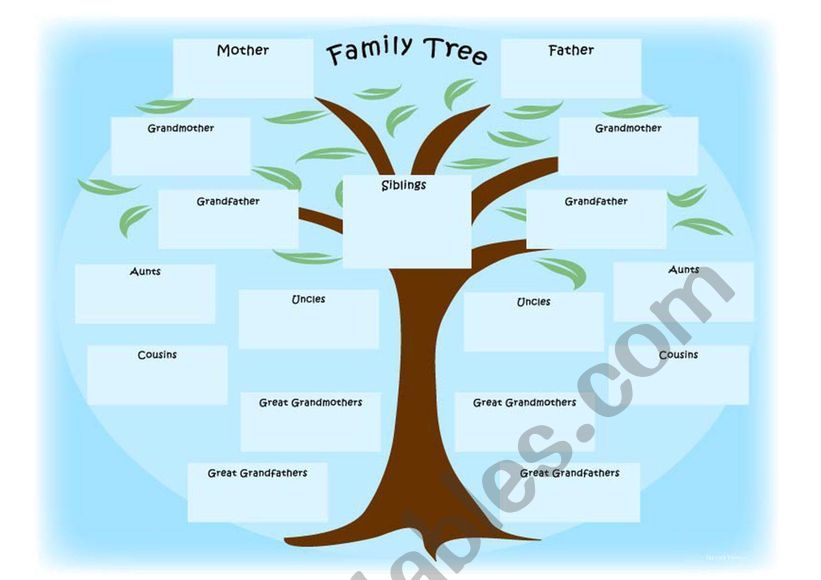 Family tree worksheet