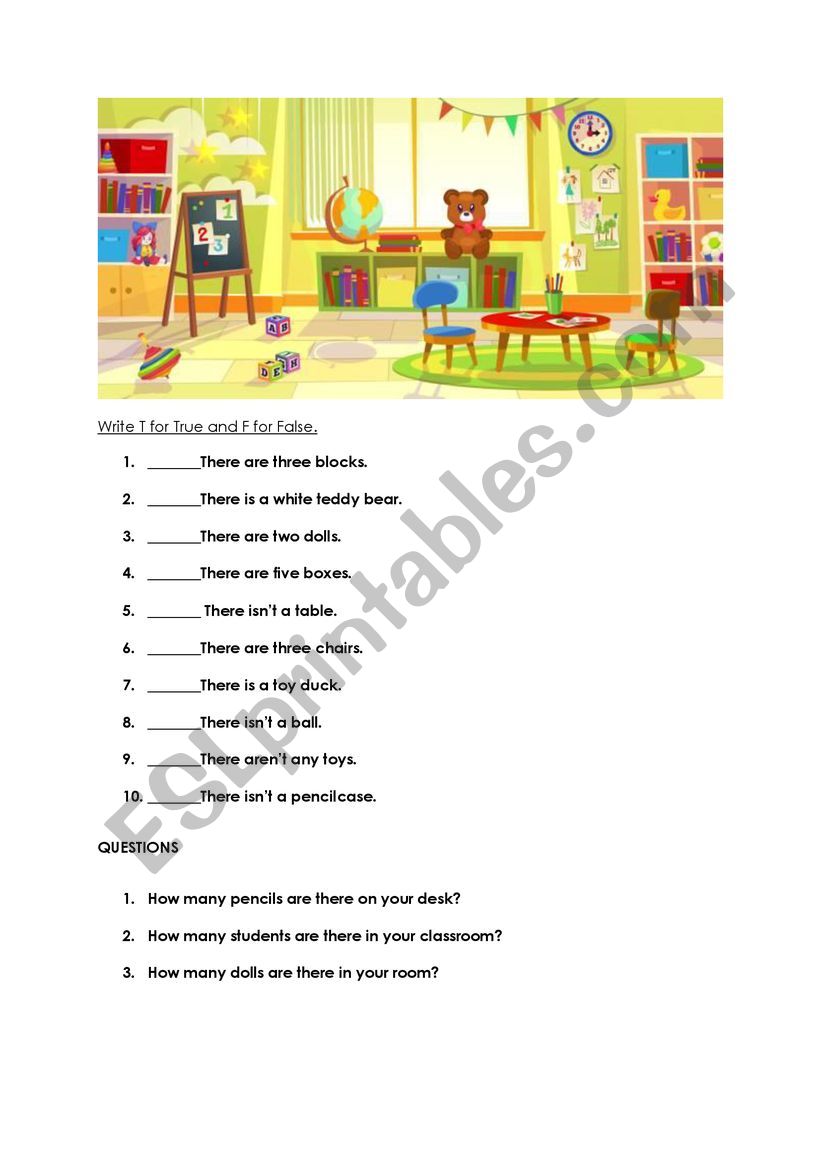 There is/ There are - ESL worksheet by gamzecerendag