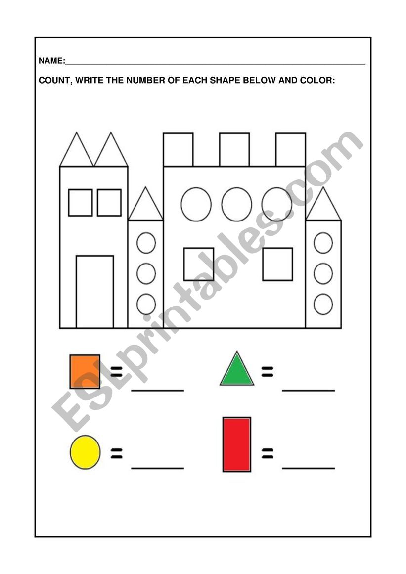 shapes worksheet