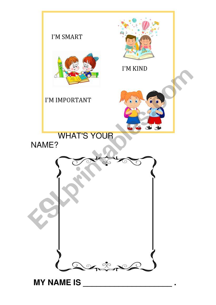 What�s your name? worksheet