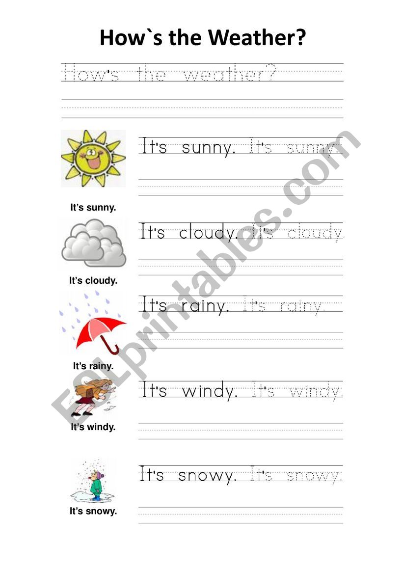 the weather worksheet