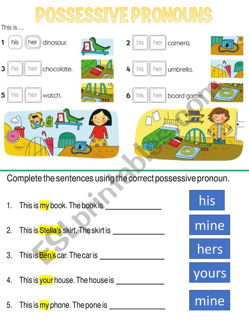 Grade 3 Worksheet Possessive Pronouns Schematic And Wiring Diagram Images