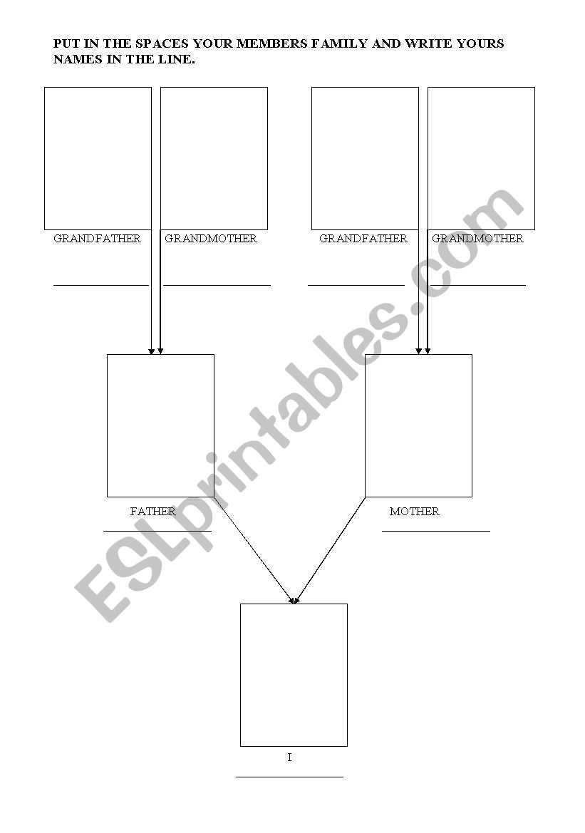 Family worksheet