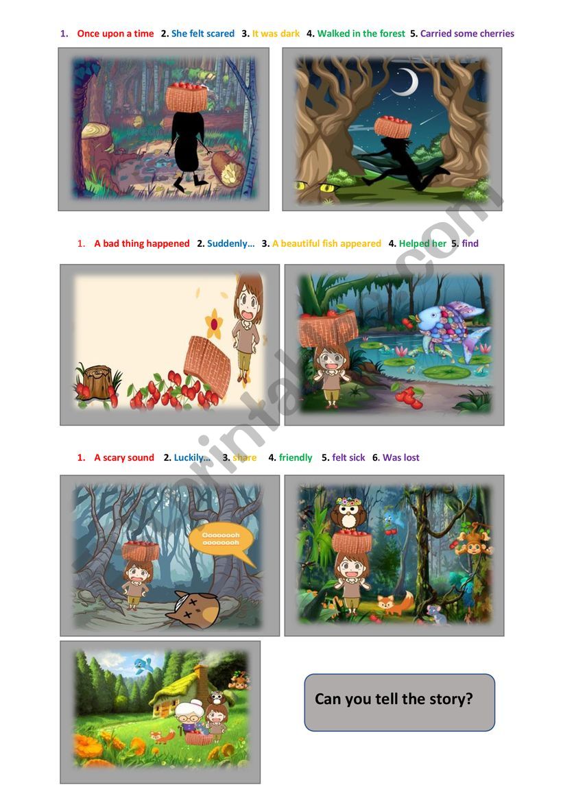 Story Picture Prompts ESL Worksheet By Marykenel