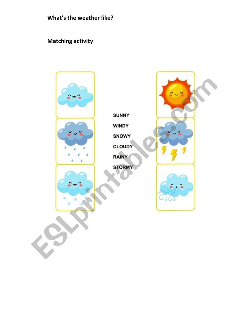 Weather worksheet