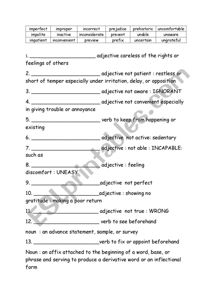 Grade Five Spelling Definitions Week 27