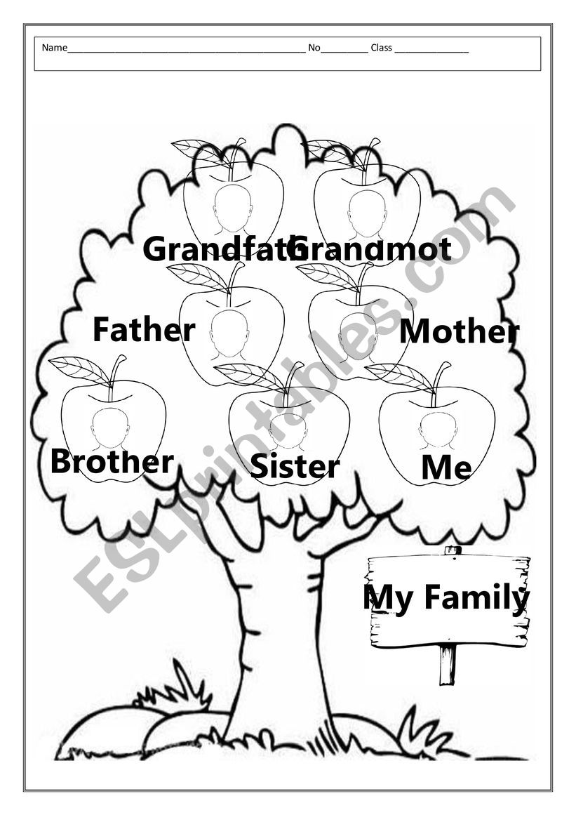 Family Worksheet worksheet