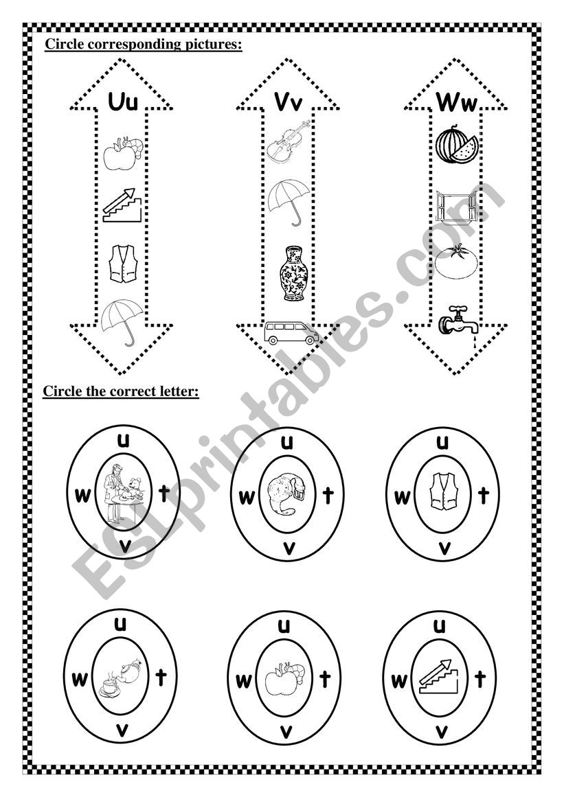  alphabet revision  worksheet