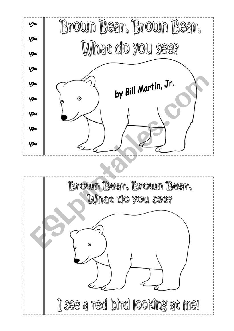 Brother Bear Mini Book worksheet