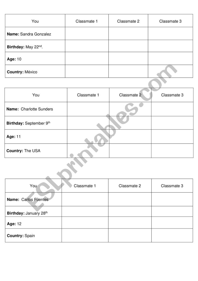 Wh questions interview worksheet