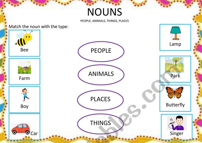 nouns worksheet