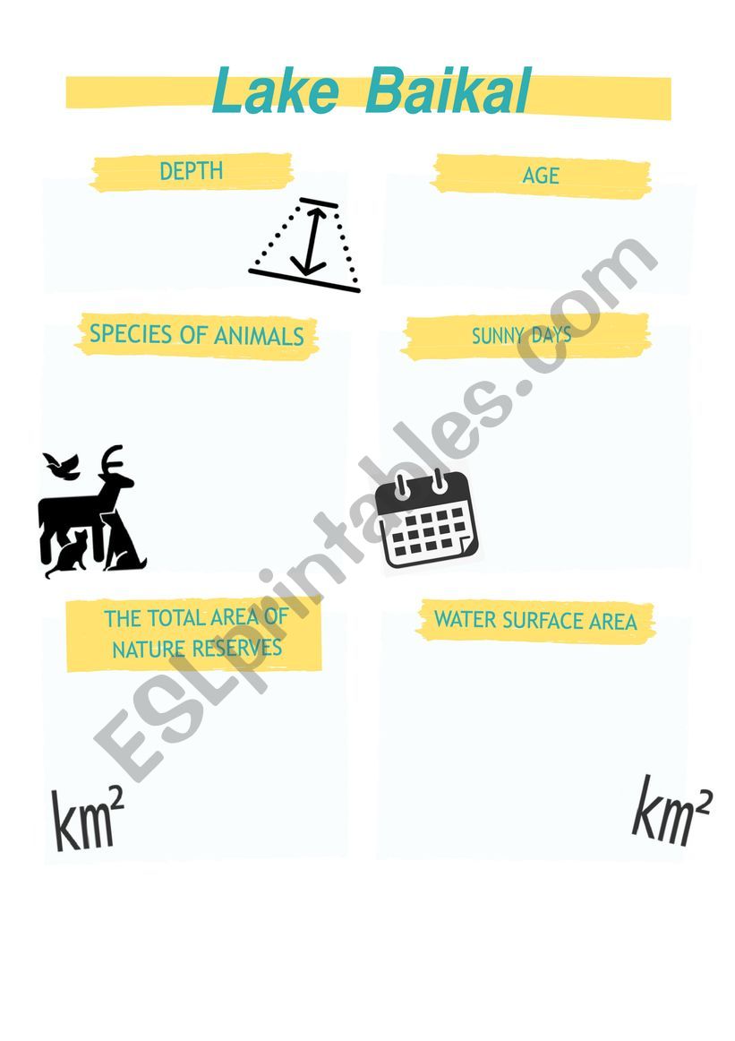 Lake Baikal worksheet