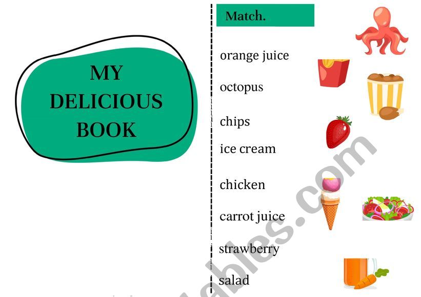 My book(food) worksheet