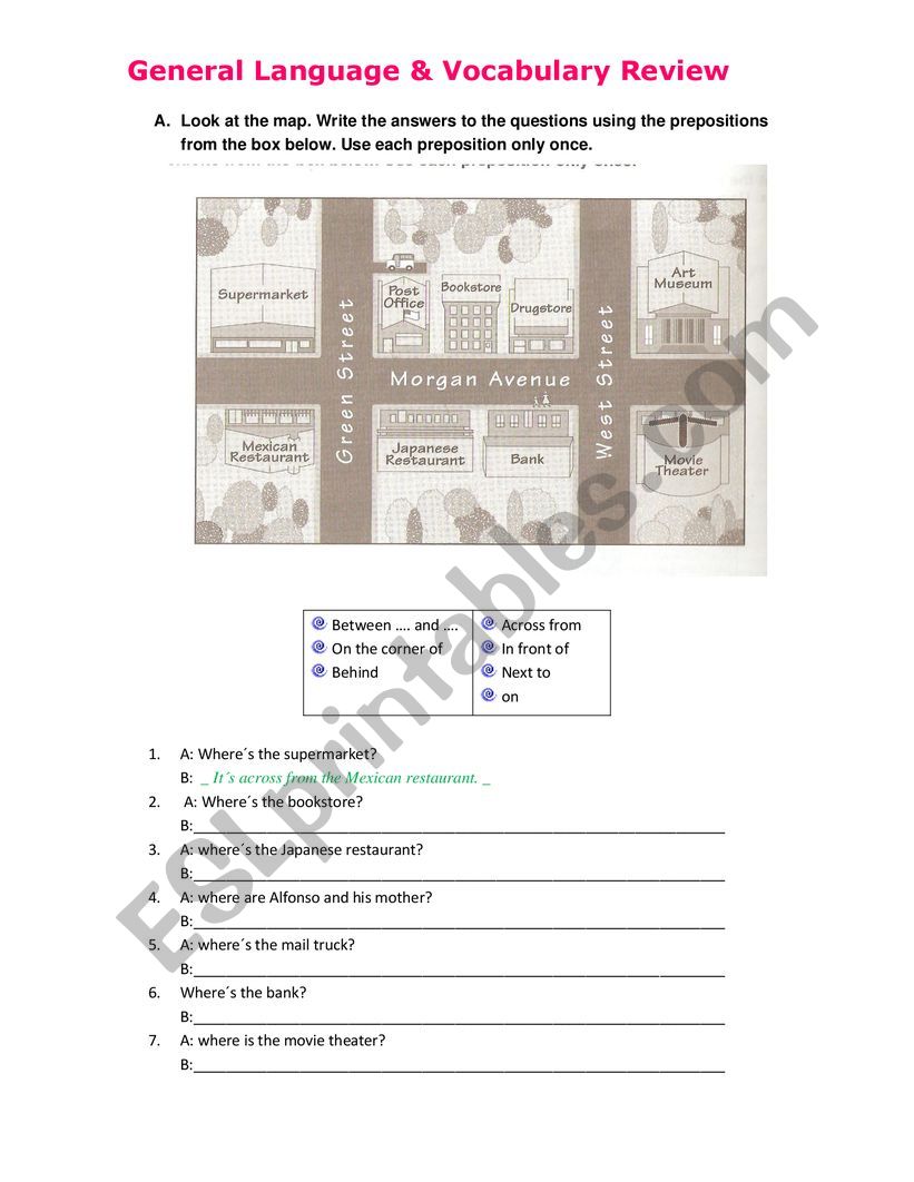 General Language & Vocabulary Review