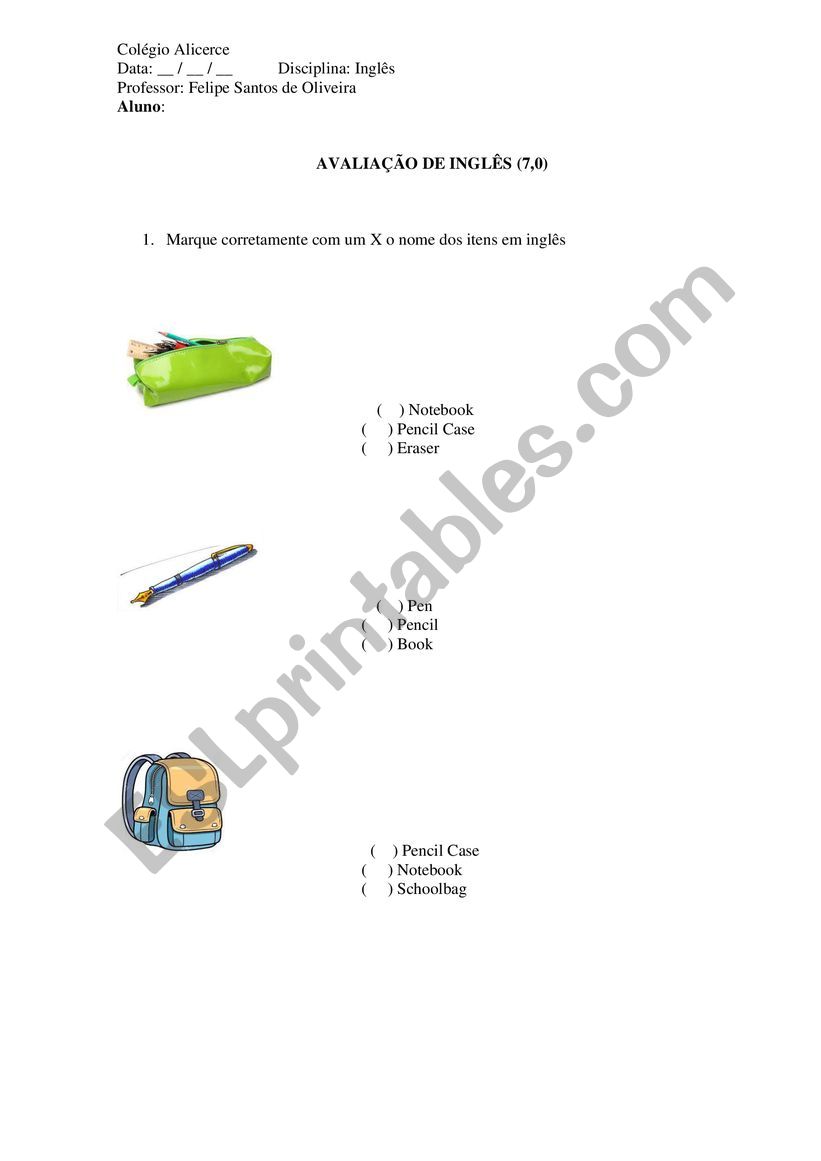 Exam Children worksheet