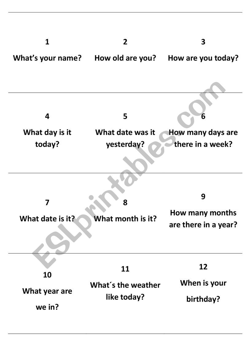 SPEAKING PRACTICE 1 worksheet