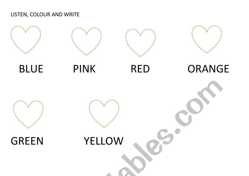 CLOTHES AND COLOURS worksheet