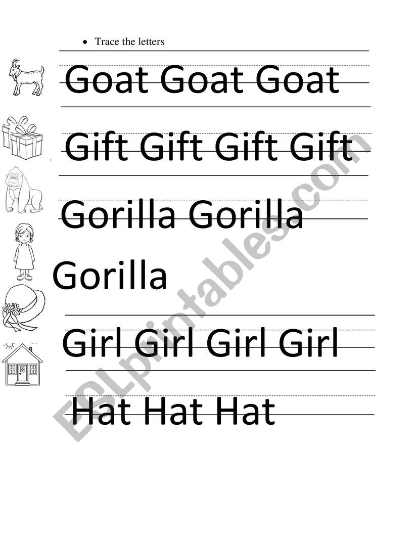 GHI worksheet