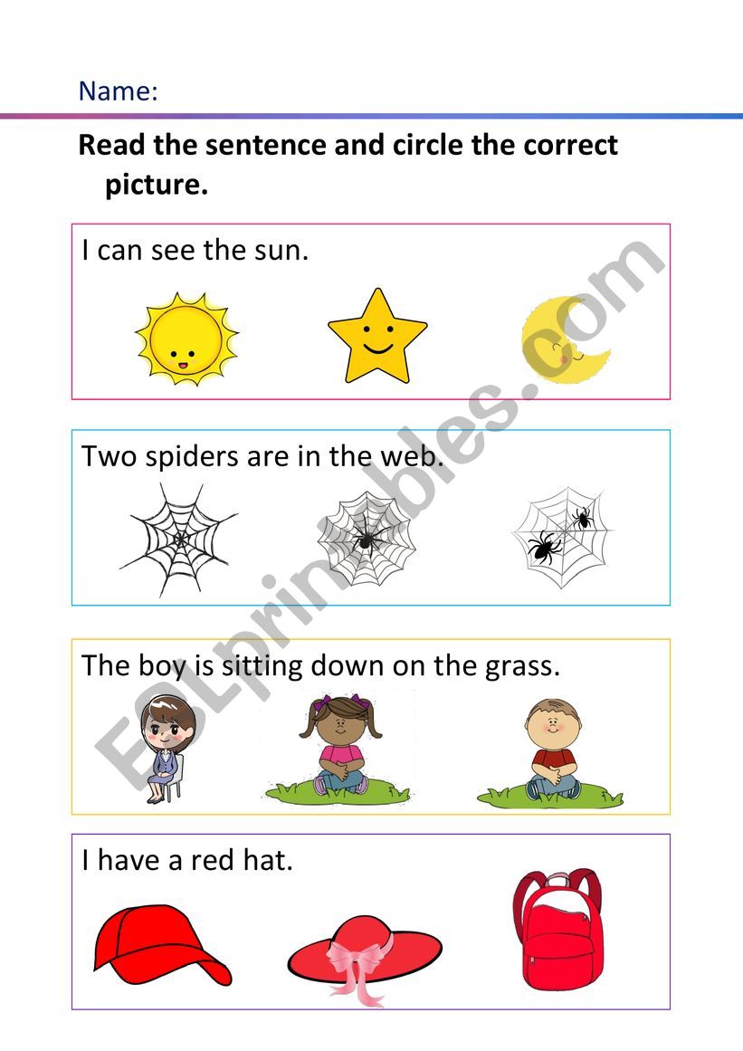 SImple Reading worksheet