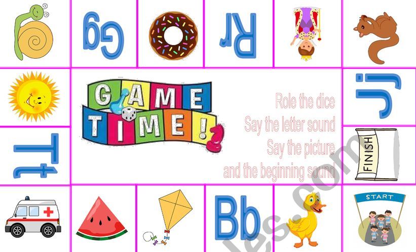 Alphabet Board Game worksheet