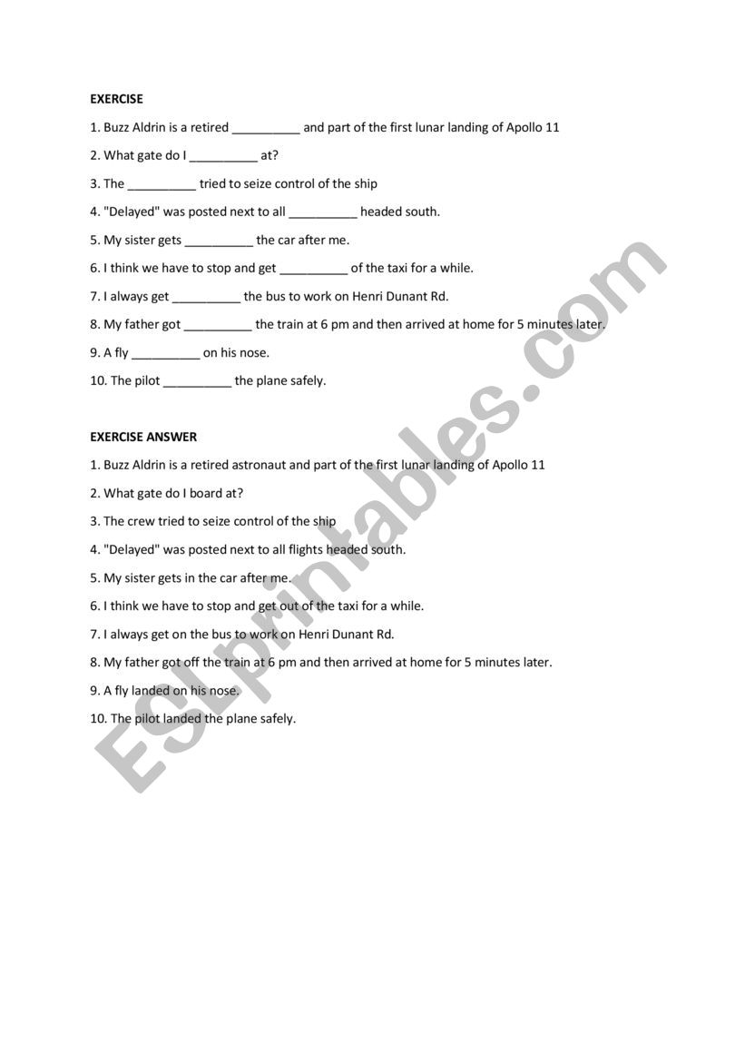 Vocabulary Grade 5 worksheet