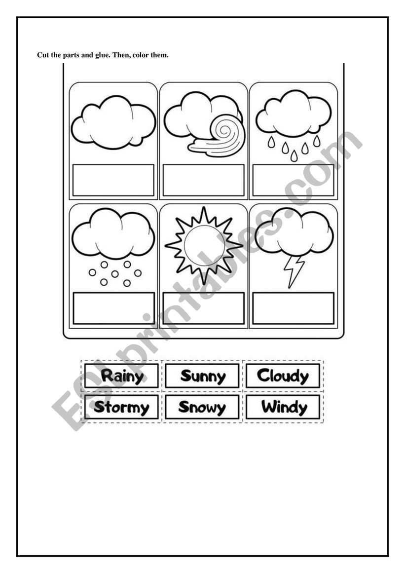 Weather worksheet