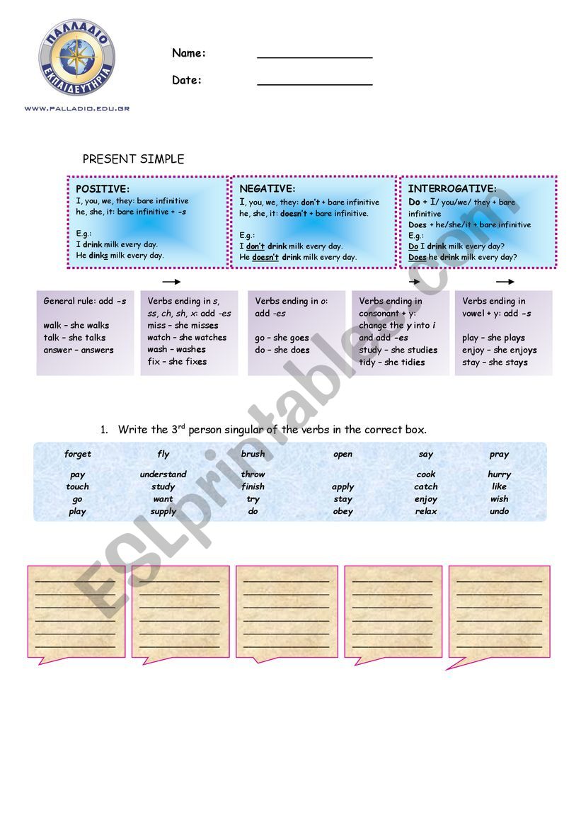 Present Simple-Present Continuous