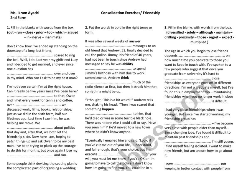 2nd-form-lesson-n-3-friendship-consolidation-exercises-esl