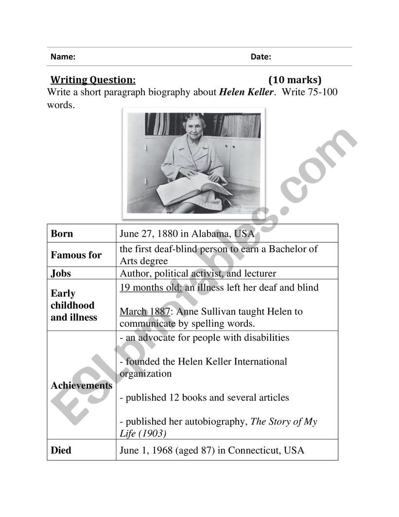 Guided Writing-1st Form  worksheet