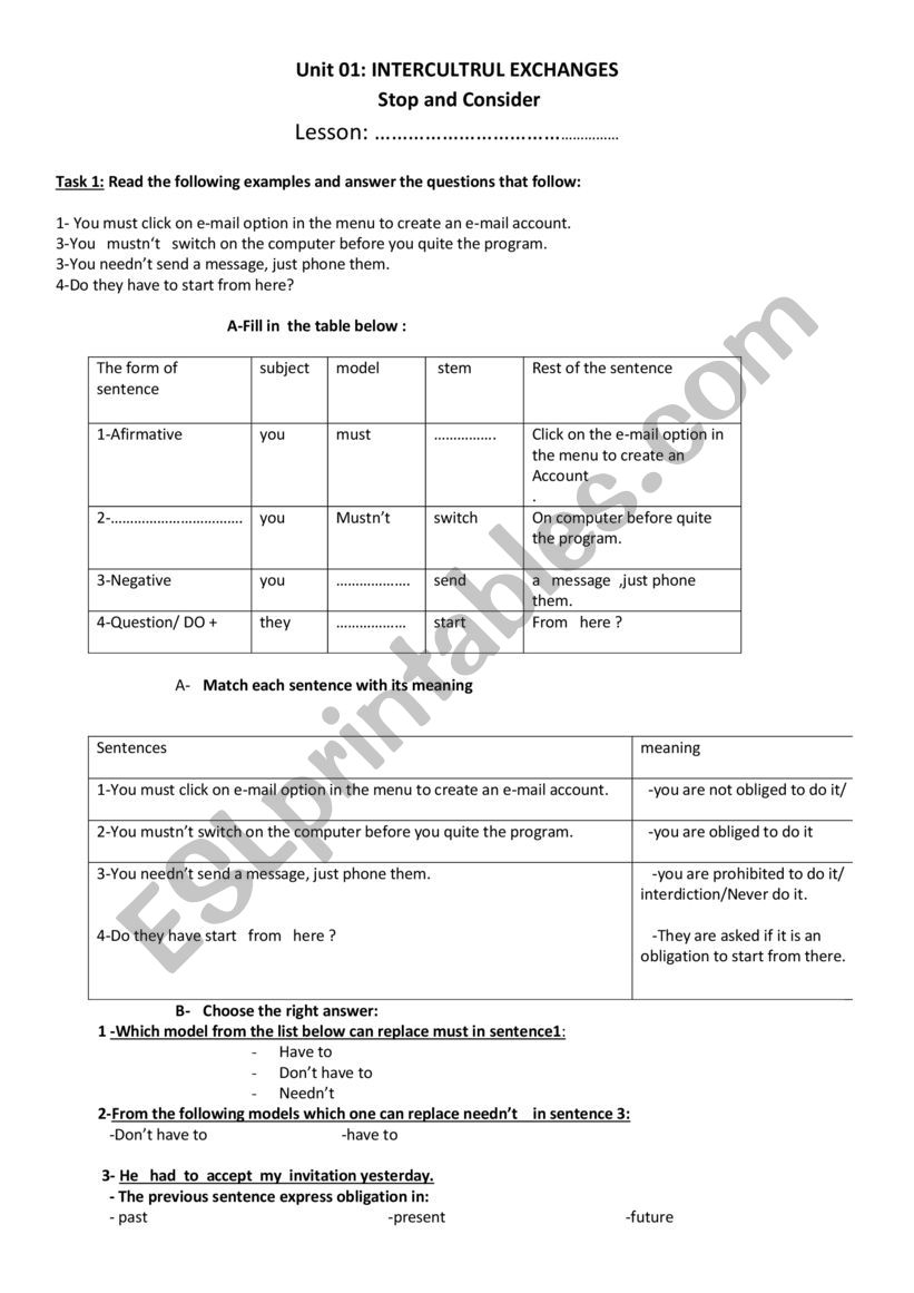 lesson-must-have-to-and-needn-t-esl-worksheet-by-vivine83